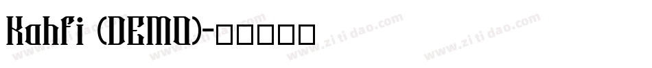 Kahfi (DEMO)字体转换